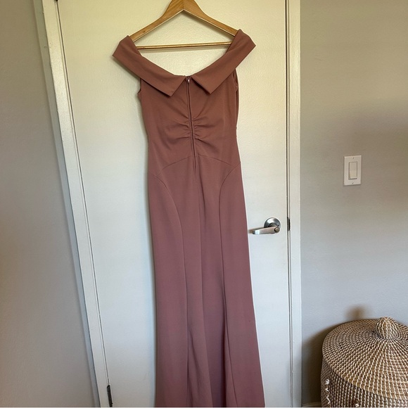 Dusty Mauve Emerald Sundae Bridesmaid Dress Size M - Picture 6 of 10